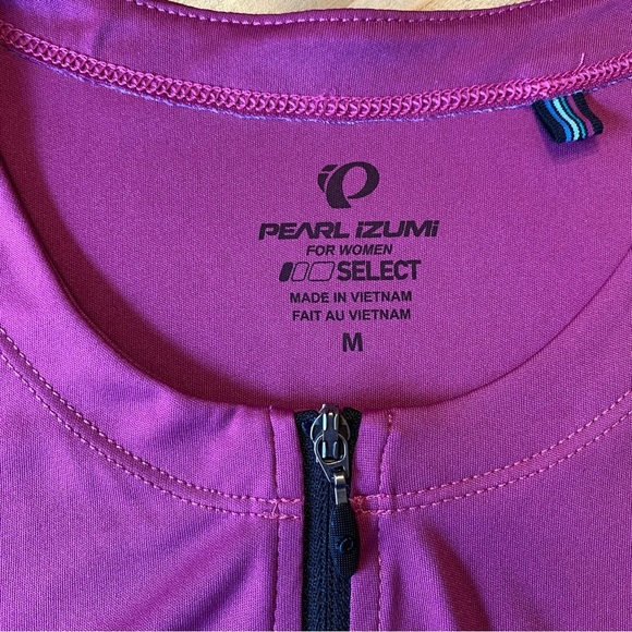 Pearl Izumi Women’s Cycling Sleeveless Top Size M in Magenta Full Zip. - Picture 6 of 9